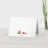 Grappige cartoon poes goocheltruc konijnenverjaard (Achterkant)