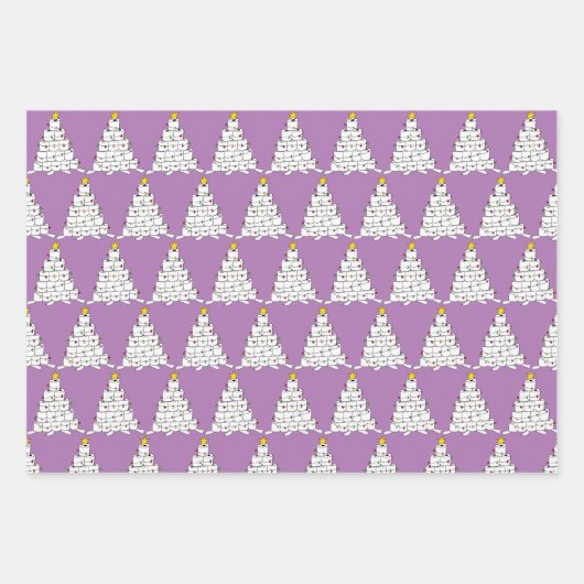 Grappige Cartoon Santa, rendier en wc-rol Inpakpapier Vel (Voorkant 2)