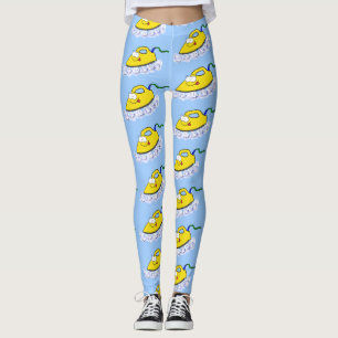 Grappige cartoon strijkijzer wasgoed illustratie leggings