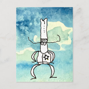 Grappige Cartoon Texas Cowboy Briefkaart