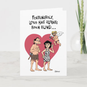 Grappige Cartoon Valentijn Feestdagen Kaart