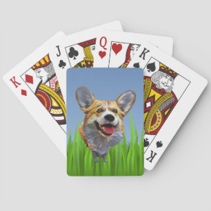 Grappige Cartoon Welsh Corgi Deck of Cards Pokerkaarten