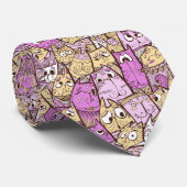 Grappige Cartoonkatten Stropdas (Opgerold)