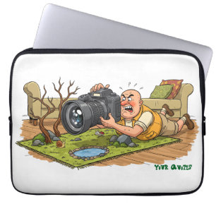 Grappige cartoons over natuurfotografie场景 is not r laptop sleeve