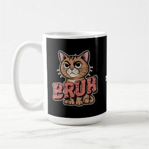 Grappige Cat Bruh Meme Graphic Humor Cat Lover Gif Koffiemok