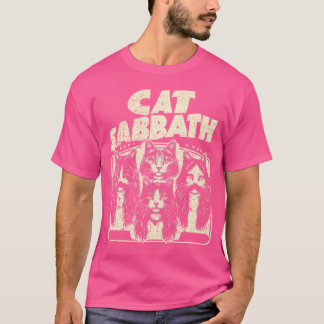 Grappige Cat Engelse rockband muziekliefhebber ver T-shirt