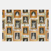 Grappige  Cat Framed Wall Art Gallery Inpakpapier Vel (Voorkant 3)