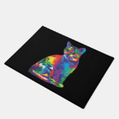 Grappige Cat kleuren Deurmat (Schuin)