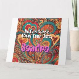 Grappige Cat Lady Personaliseer Funky Kaart