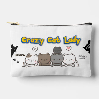 Grappige Cat Lover Pouch Bag Gift voor Vrouwen Etui