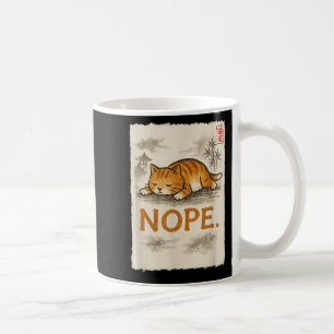 Grappige Cat Nope Lazy Oranje Kitten Lady Lovers S Koffiemok
