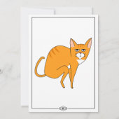 Grappige Cat Verjaardag Kaart - Moge uw dag worden (Achterkant)