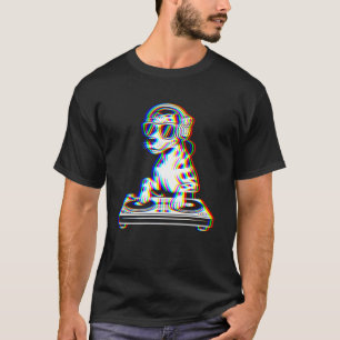 Grappige Catahoula Luipaard Hond DJ Glitch Rave ED T-shirt