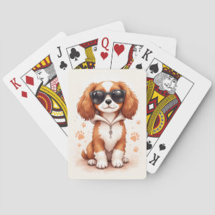 Grappige Cavalier King Charles Spaniel Kawaii Hond Pokerkaarten