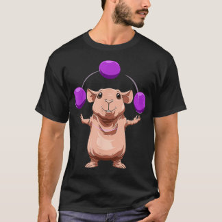 Grappige cavia jongleert ballen t-shirt