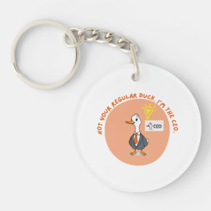 Grappige CEO Duck - Business Boss Gift Idee Sleutelhanger