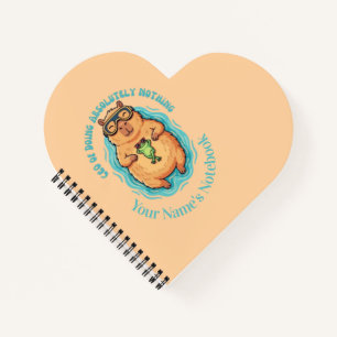 Grappige CEO van Nietsdoen Capybara Kikker Notitie Notitieboek