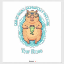Grappige CEO van Nietsdoen Capybara Kikker