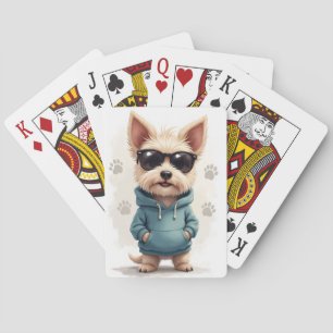 Grappige Cesky Terrier Kawaii Hond Pokerkaarten