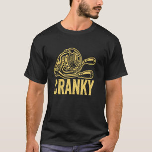 Grappige Chagrijnige Visrol Grappen Humor Vissers T-shirt