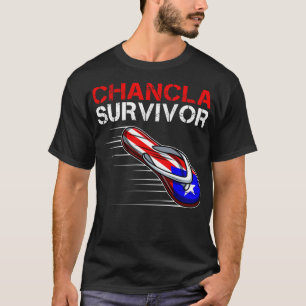 Grappige Chancla Survivor Spaans Mexicaans Puerto  T-shirt