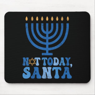 Grappige Chanoeka niet vandaag Santa Menorah Chano Muismat