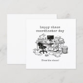 Grappige Chaos Coördinator Dag Admin Assistent  Feestdagenkaart (Voorkant / Achterkant)