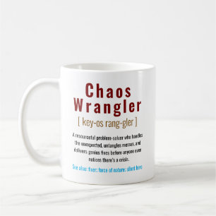 Grappige Chaos Coördinator Definitie Kantoor Medew Koffiemok