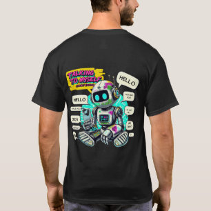 🤖Grappige chatbot die met zichzelf praat Gesprek T-shirt