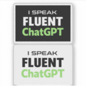 Grappige ChatGPT Stickers (Voorkant)