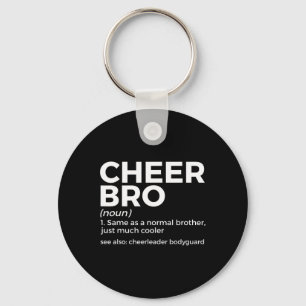 Grappige Cheer Bro Definitie Cheerleader Lijfwacht Sleutelhanger