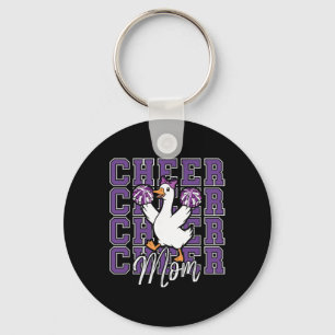 Grappige Cheer Gans Moeder Paarse Coquette Strik S Sleutelhanger