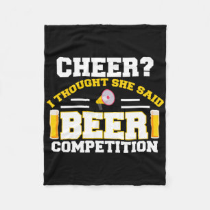 Grappige Cheerleader Vader Ik Dacht Dat Ze Bier Co Fleece Deken