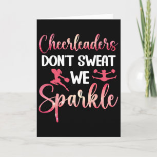 Grappige Cheerleaders Zweten Niet We Stralen Cheer Kaart