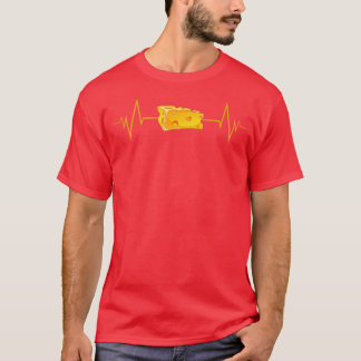 Grappige Cheese Heartbeat Cheese Lover T-shirt