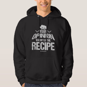 Grappige Chef Bakker Jouw Mening Stond Niet In Het Hoodie