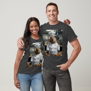 Grappige Chef Capybara, T-shirt