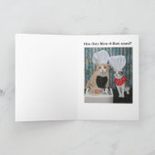 Grappige Chef Katten Verjaardag Kaart (Binnen)