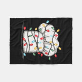 Grappige Chef Kerst Grafische Lichten Liefhebber K Fleece Deken (Voorkant (Horizontaal))