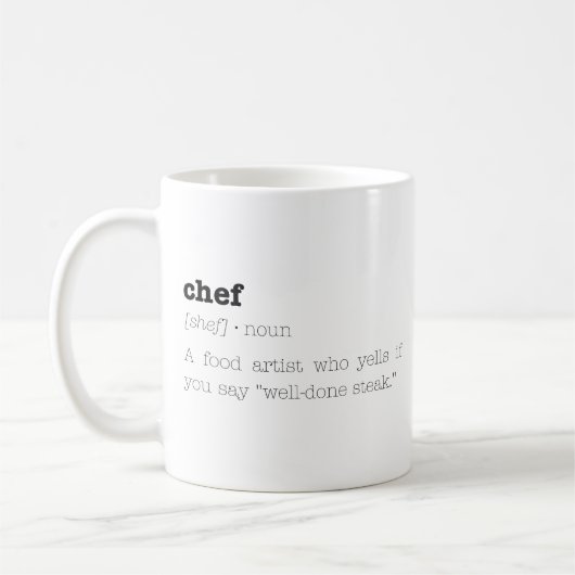Grappige Chef Mok (Links)
