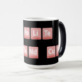 Grappige Chemie Elementen Ontwerp Smart Schattige Magische Mok (Voorkant rechts)