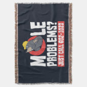 Grappige chemie leraar mol probleem deken (Voorkant Verticaal)