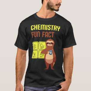 Grappige chemie luiaard art 75 t-shirt