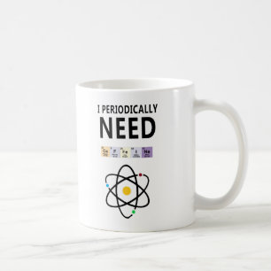 Grappige chemie Mok - Ik heb regelmatig cafeïne no