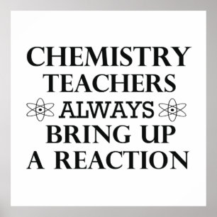 grappige chemie poster