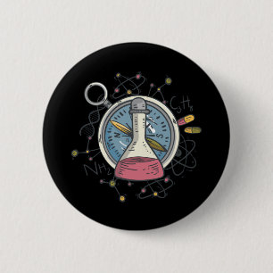Grappige Chemie Wetenschap Grap Ronde Button 5,7 Cm