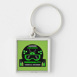 Grappige chemische ingenieur geschenken sleutelhanger