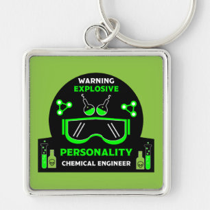 Grappige chemische ingenieur geschenken sleutelhanger