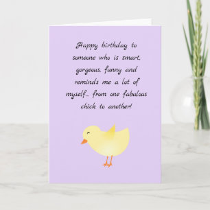 Grappige chick pun gelukkige verjaardag sassy voor kaart