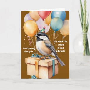 Grappige Chickadee Verjaardagsfeest Uitnodiging Ku